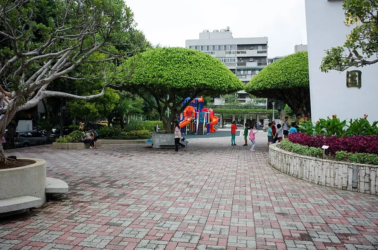 children playing park