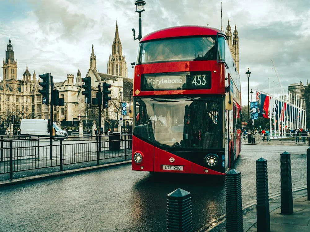 Red double-decker bus