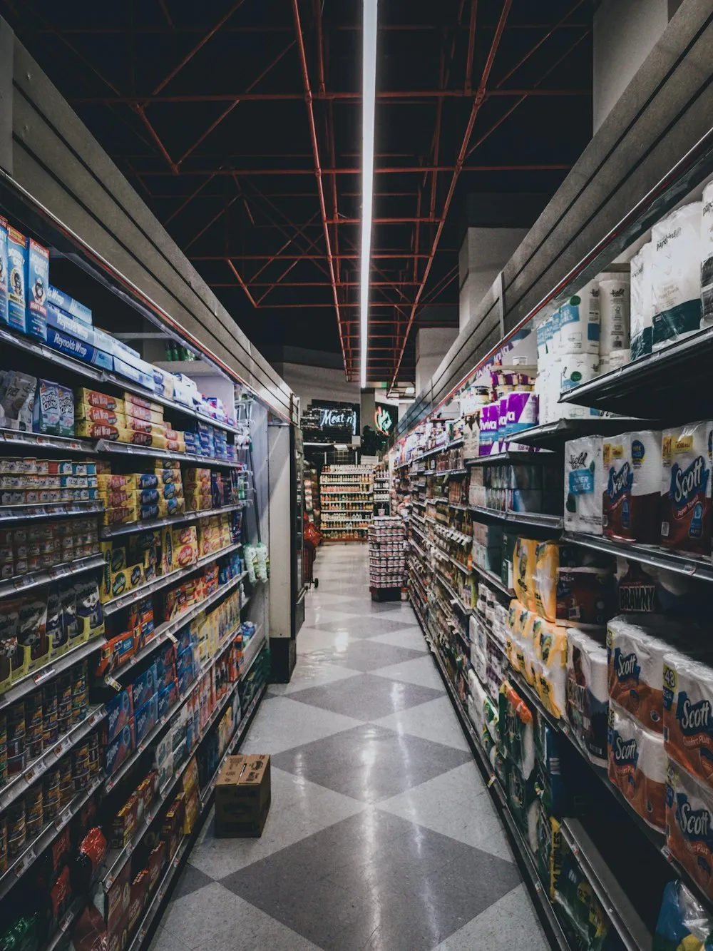 Supermarket aisle
