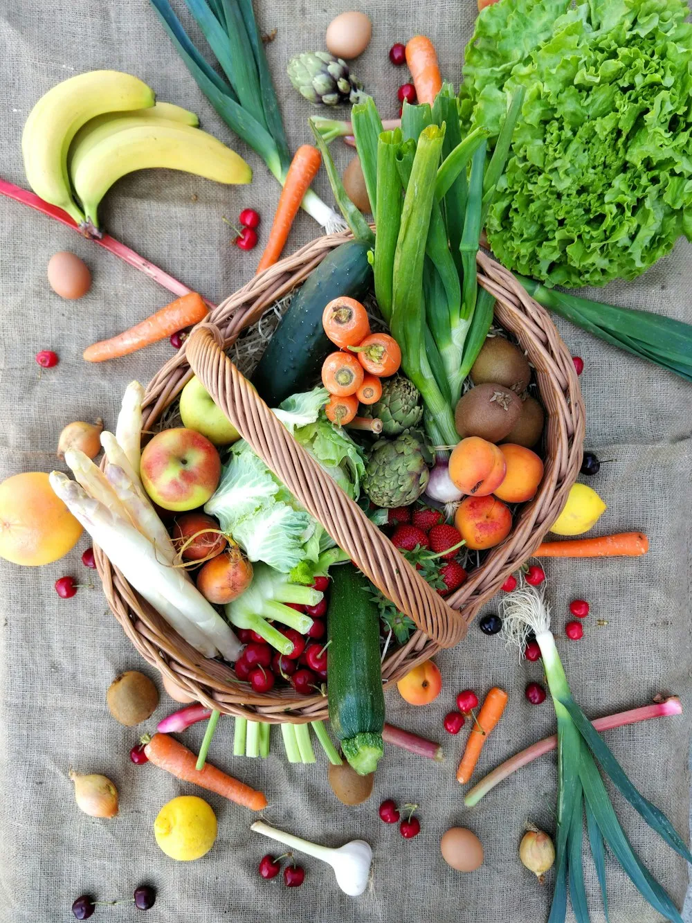 Fresh fruit and vegetables