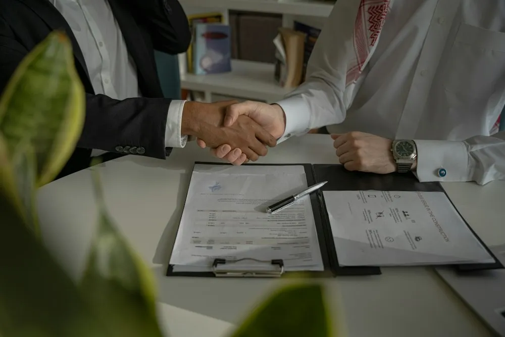 Business handshake