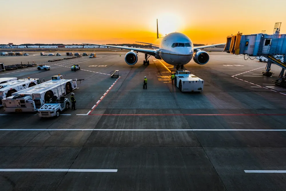 Airplane at the airport