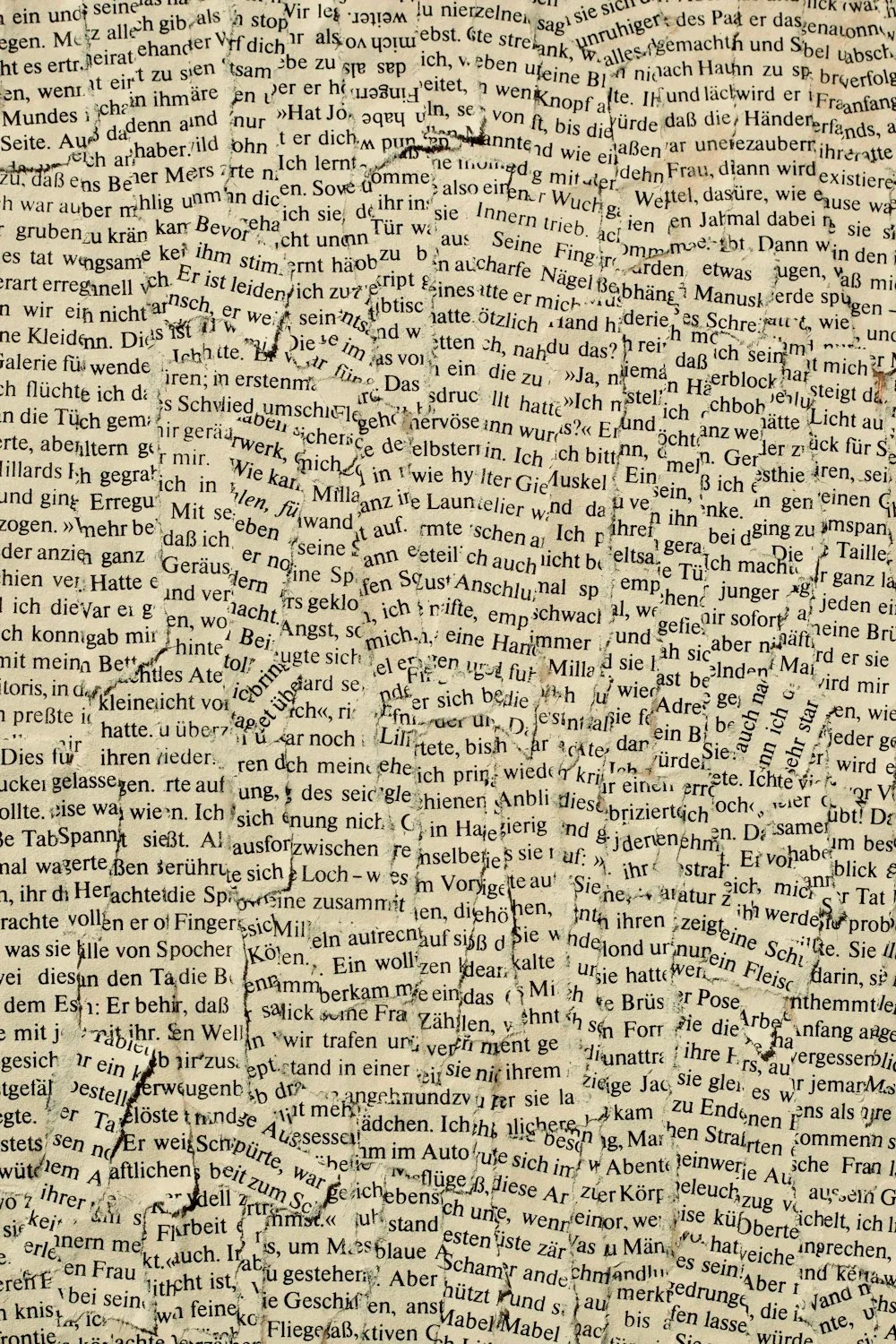 Newspaper with printed headlines
